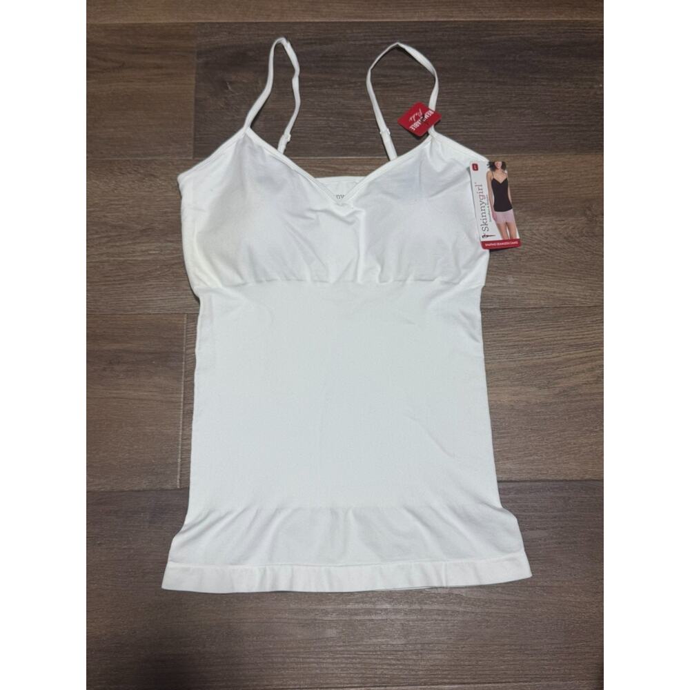 Skinny Girl Shaping Seamless Cami's with Adjustable Straps White Sz Large